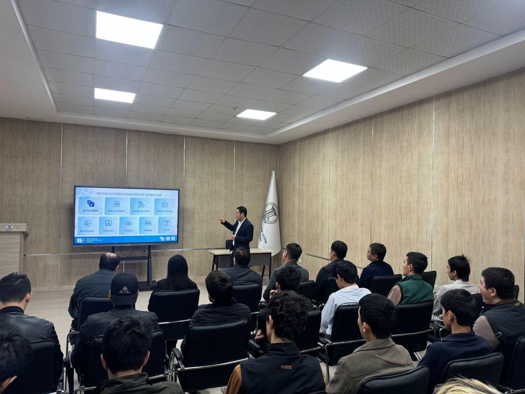 Talaba-yoshlarga my.gov.uzʼdan foydalanish afzalliklari tushuntirildi